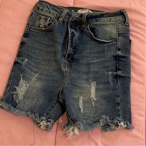 Denim shorts